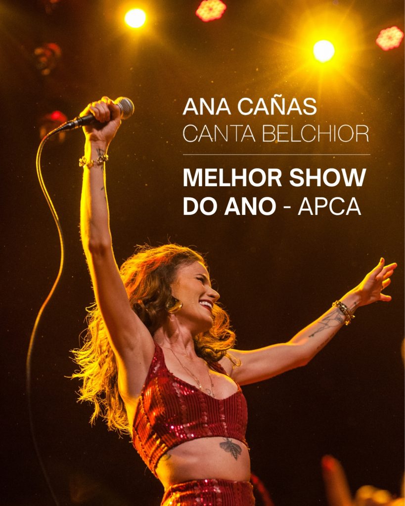 Ana Cañas recebe o prêmio de “Melhor Show do Ano” pela APCA 2022