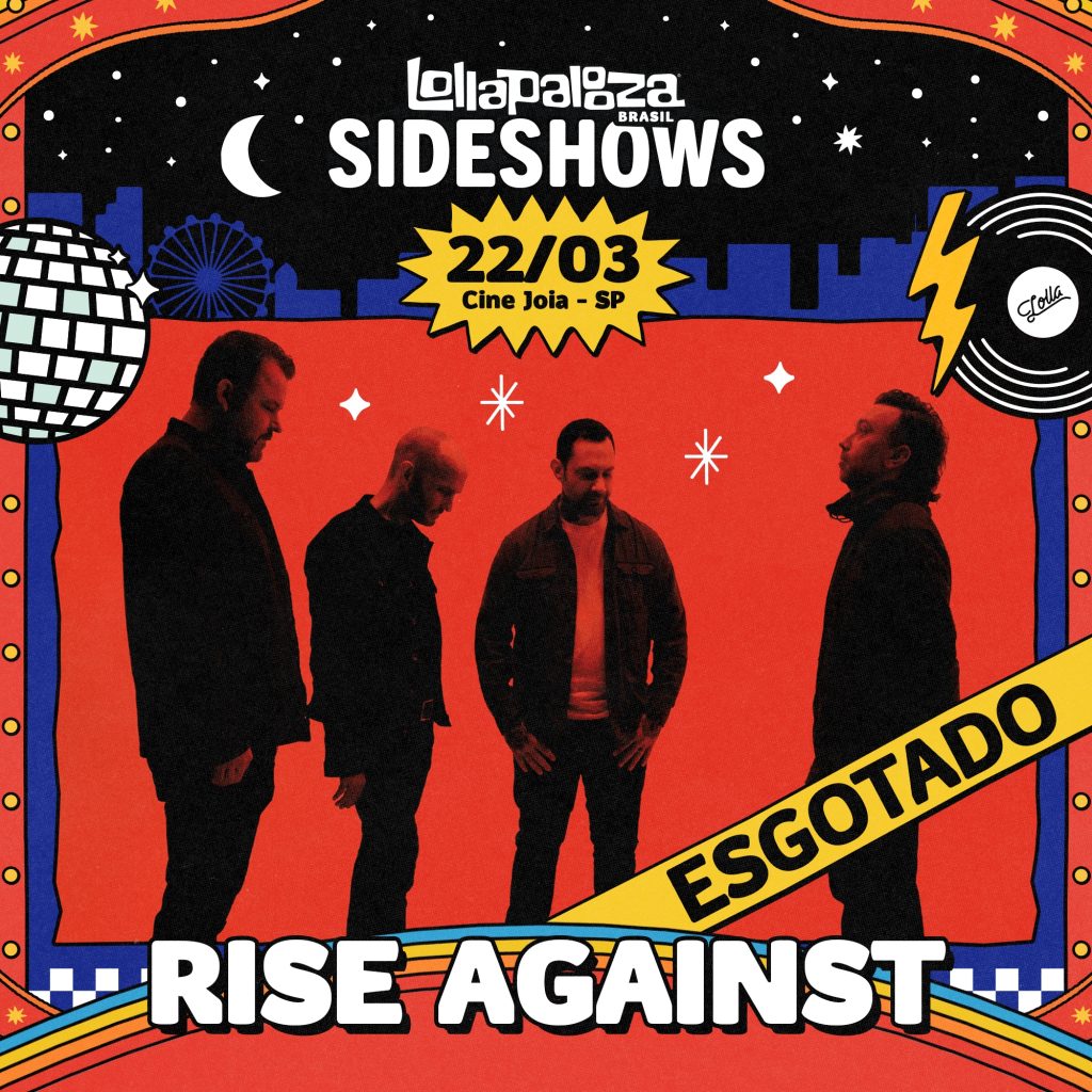 Lolla Sideshows do Rise Against tem ingressos esgotados no Cine Joia, em São ...